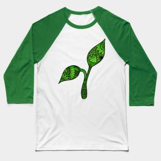 Zentangle Seedling Baseball T-Shirt